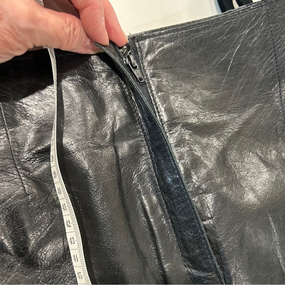 Rudsak Smooth Leather French Waist Leather skirt - Picture 10 of 14